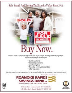 Roanoke Rapids Savings Bank "Back to Living Campaign"